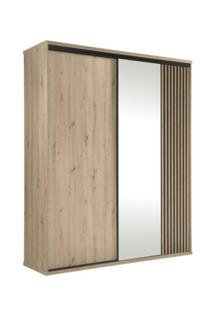 Szafa Przesuwna 179 cm z lustrem +  LAMEL 3D - CAMI C14