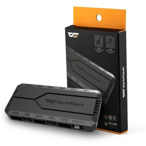 Sterownik wentylatorów / Moduł do komputera RGB PWM Darkflash RC2 (czarny)