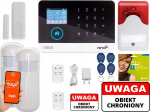 Bezprzewodowy Alarm Lcd Gsm App Syreny Wifi Polski