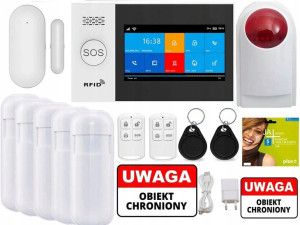 Bezprzewodowy Alarm Lcd Gsm App Syreny Wifi Tuya