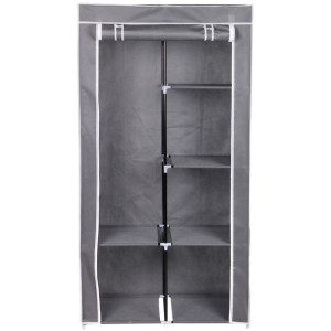 Szafa Tekstylna Garderoba Ciemny Szary 88X46X170 Cm