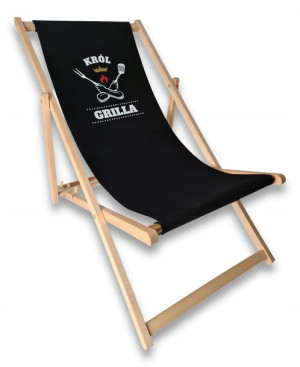 Leżak Drewniany Składany Leżaki Prezent na Grill