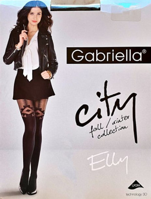 Elly Rajstopy Wzory Gabriella 40 Den R2 Nero