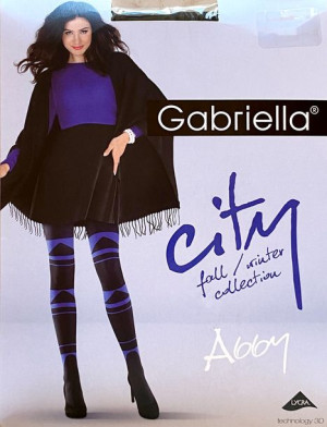 Abby Rajstopy Wzory Gabriella 60 Den R3 Nero-green