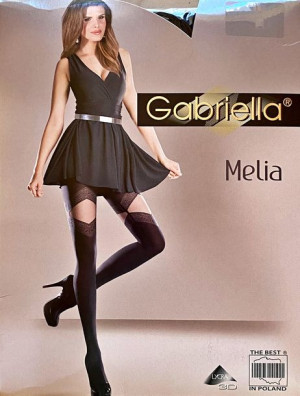 Melia Rajstopy Wzory Gabriella 60 Den R2 Nero