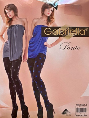 Punto Rajstopy Wzory Gabriella 60den R2 Cobalt/nero