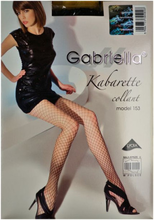 Kabarette Rajstopy Duze Oczka R1/2 Nero