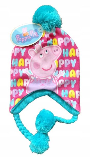 Czapka Dziecięca Dziewczęca Peppa - Rozm. 54