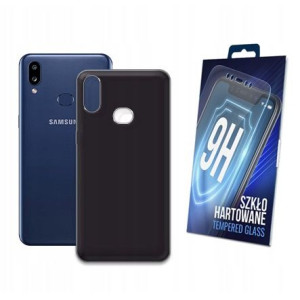 Czarne Etui + Szkło Do Samsung Galaxy A10s Case