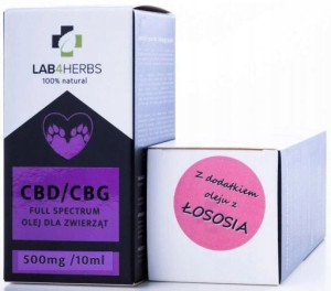 Olejek CBD dla psa kota 5% konopny