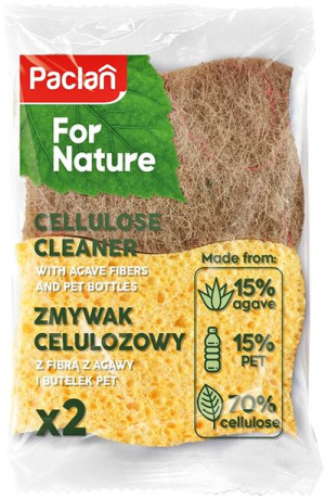 Zmywak Gabka Kuchenna PACLAN FOR NATURE CELULOZA AGAWA 2 szt