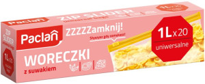 Paclan Woreczki Z Suwakiem 1l - 20szt