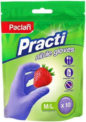 PACLAN Rekawiczki Nitrylowe  M/L  10 szt