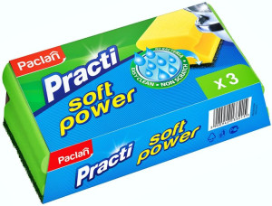 Paclan Gabki Practi Soft Do Naczyn 3 Szt