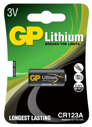 Baterie GP FOTO CR123A 1szt Lithium Litowe