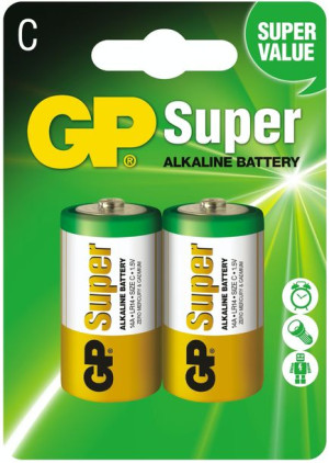 Baterie GP SUPER ALKALINE LR14 C 1,5V - 2 szt
