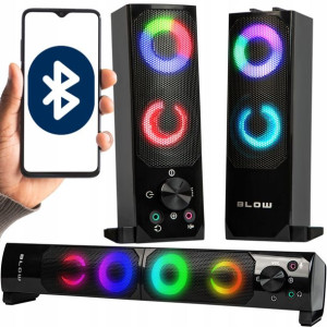 Zestaw Głośniki 2.0 Bluetooth Rgb Prezent Syna Dziecka Święta