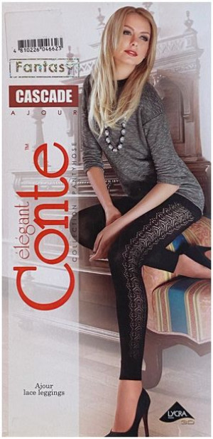 Leginsy Damskie Wzory Conte Cascade R3 Chocolate