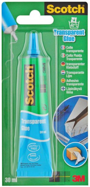 Klej W Płynie Scotch Clear przezroczysty 30 ml z precyzyjnym dozownikiem