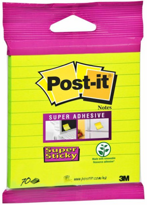 Karteczki Samoprzylepne POST-IT 101x101 70 szt Neon zielone