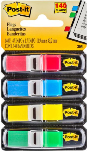 Zakladki indeksujace POST-IT klasyczne 11.9 x 43.1 mm 683 4x35