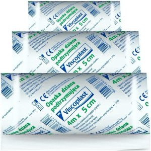 VISCOPLAST opaska dziana 4m x 5cm - 3 szt