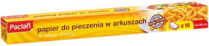 PACLAN Papier Do Pieczenia 16 Arkuszy Silikonowany