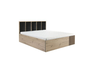 ŁÓŻKO z LAMELAMI 3D 140x200 + Pojemnik + Stelaż metalowy ! CAMI C16