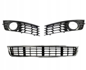 Audi A4 B6 00-04 Atrapa Kratka Zderzak L+p+s Kpl
