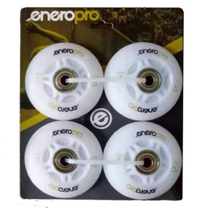 Kółka Do Rolek Enero Pro Pu 70 Mm 4 Szt. Z Łożyskami Abec 7 Led