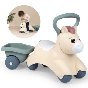 Smoby Little Pierwszy Jeżdzik Pony Ride-On Kucyk Z Przyczepką