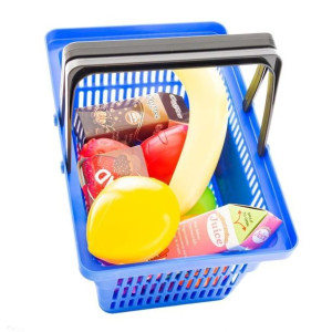 Koszyk Z Jedzeniem Zabawa W Sklep Supermarket