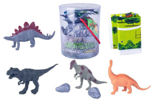 Duzy Zestaw W Tubie Dinozaury Figury 34 Ele T-Rex