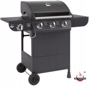 Grill Gazowy El Fuego Columbus 3+1 12.29kw 56x41cm