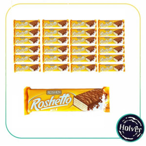 25x Roshen Wafelek Roshetto Milk 34g