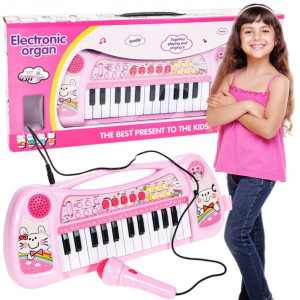 [A][5] Pianino Keyboard dla dzieci z mikrofonem Y153