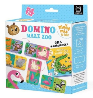 Aksj Domino Małe Zoo + Książeczka 30614