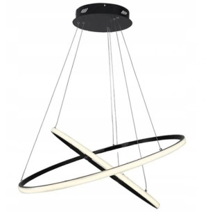 Lampa wisząca sufitowa żyrandol LED MODERN czarna