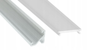 Profil LED ALUMINIOWY do TAŚMA LED P03 1m+klosz