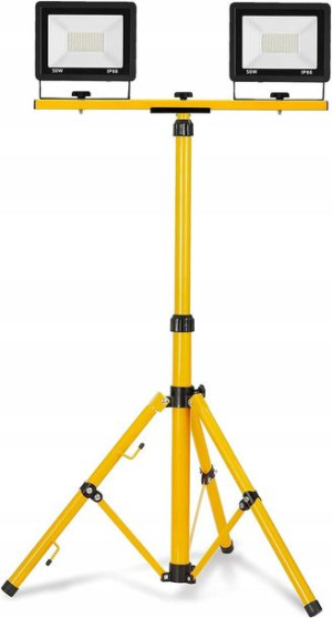 Naświetlacz Halogen Lampa LED 2x 50W + statyw