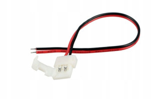 Złączka do taśm LED 8mm z kablem TAŚMA + ZASILACZ