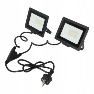 2x Naświetlacz LED 50W halogen lampa + KABEL 1,4M