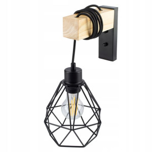 Lampa ścienna kinkiet Loft RETRO Diament