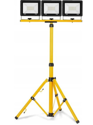 Naświetlacz Halogen Lampa LED 3x 50W + statyw