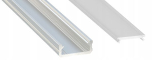 Profil Aluminiowy Płaski Do Taśm Led 1m Z Kloszem