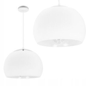 Lampa sufitowa wisząca E27 LED BIAŁA