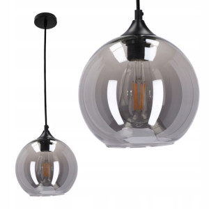 Lampa sufitowa nowoczesna wisząca szklana do LED