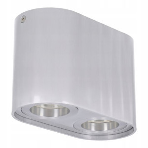 Oprawa NATYNKOWA ruchoma spot GU10 do LED SREBRNA