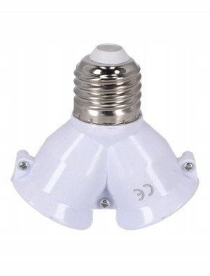 Adapter Rozdzielacz E27 Na 2x E27 Do Żarówek