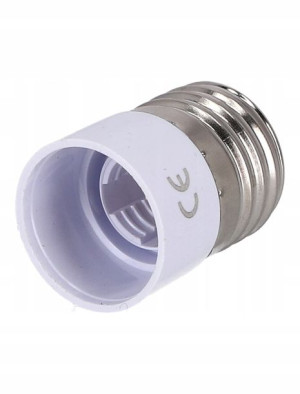 Adapter Przejściówka E27 Na E14 Do Żarówek